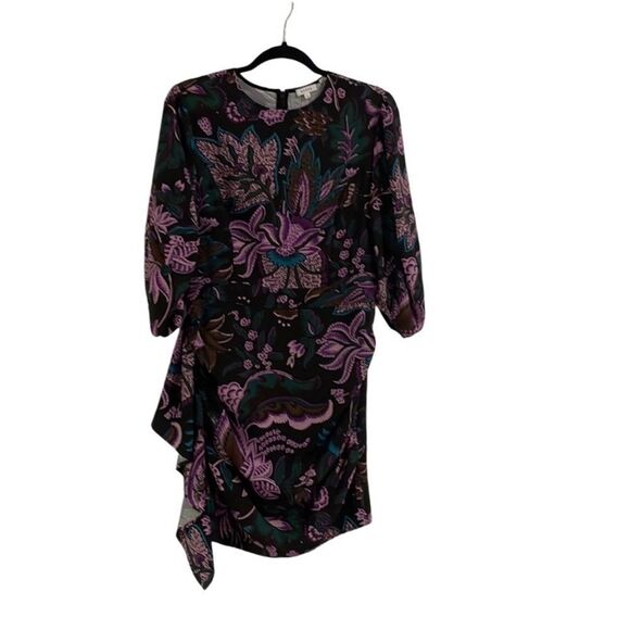 💜 RHODE 🩵 Pia Mini Dress in Glowing Garden Print Sz L - Picture 5 of 5